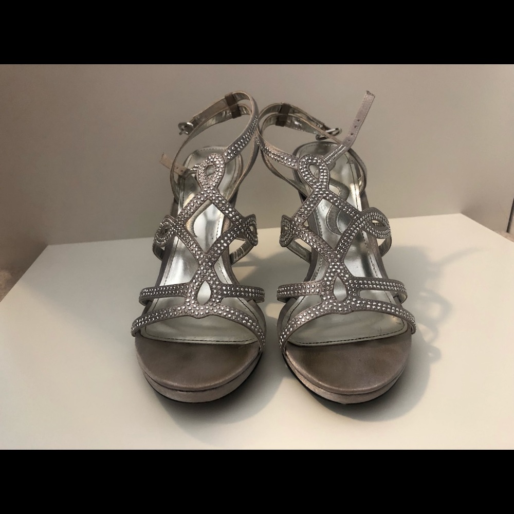 Silver Sparkly Heels